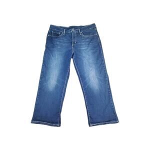 LEVI'S Classic Straight Jeans Plus Sz 18W Medium Wash Straight Leg Stretch C17